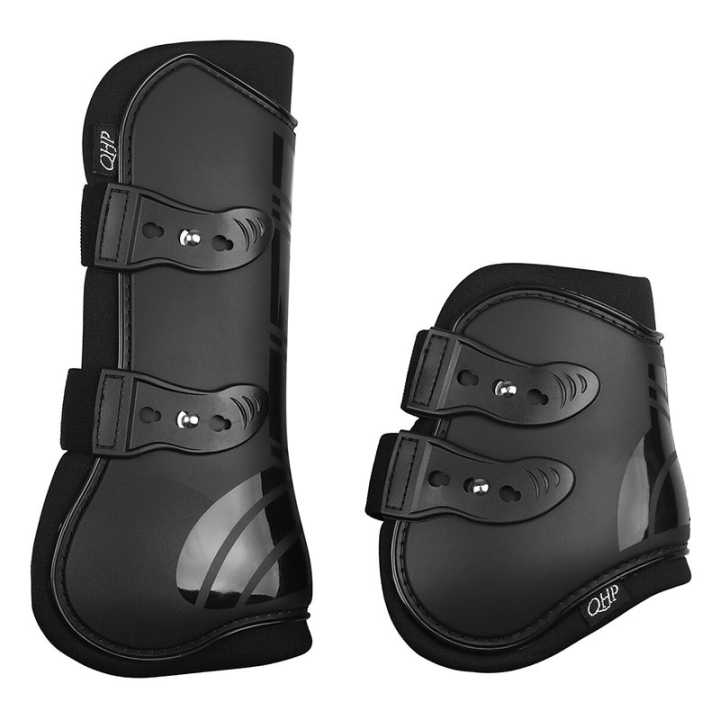 Tendon Boots Quick Pin 4-pack Schwarz in der Gruppe Pferdezubehör & Pferdebedarf / Beinschutz & Hufschutz  / Springgamaschen bei Equinest (4077ZW3BA_r)