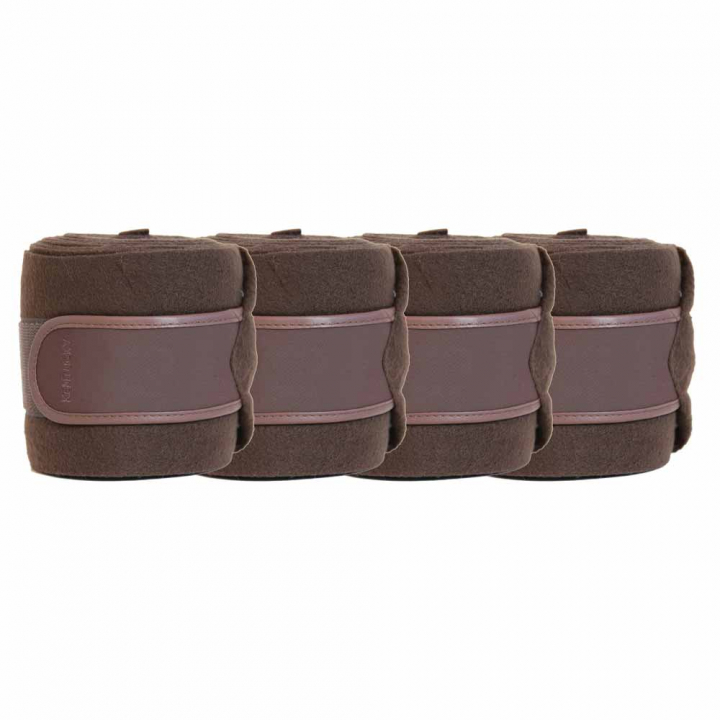 Polar Fleecebandagen 4er-Pack Braun in der Gruppe Pferdezubehör & Pferdebedarf / Beinschutz & Hufschutz  / Bandagen bei Equinest (42111BR)