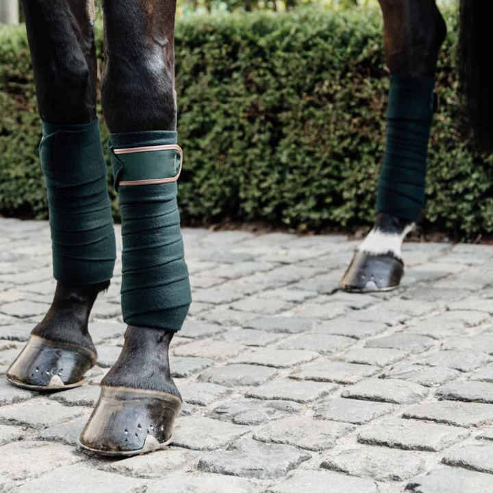Polar Fleecebandagen 4er-Pack Grün in der Gruppe Pferdezubehör & Pferdebedarf / Beinschutz & Hufschutz  / Bandagen bei Equinest (42111GR)