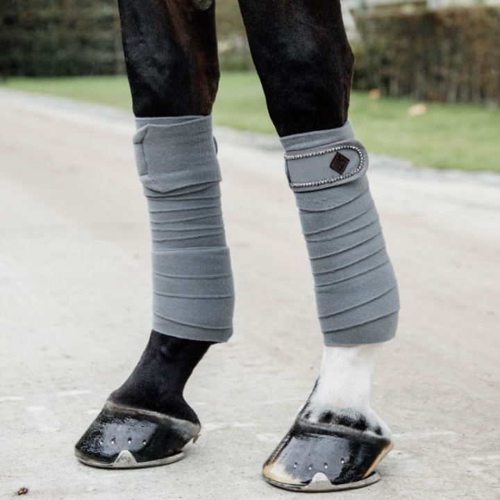 Bandagen Polar Fleece Pearls Grau in der Gruppe Pferdezubehör & Pferdebedarf / Beinschutz & Hufschutz  / Bandagen bei Equinest (42113GR)
