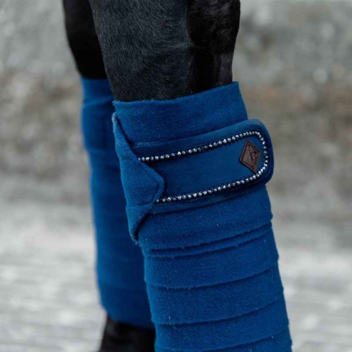 Fleecebandagen Polar Velvet Pearls Marineblau in der Gruppe Pferdezubehör & Pferdebedarf / Beinschutz & Hufschutz  / Bandagen bei Equinest (42116Ma_r)