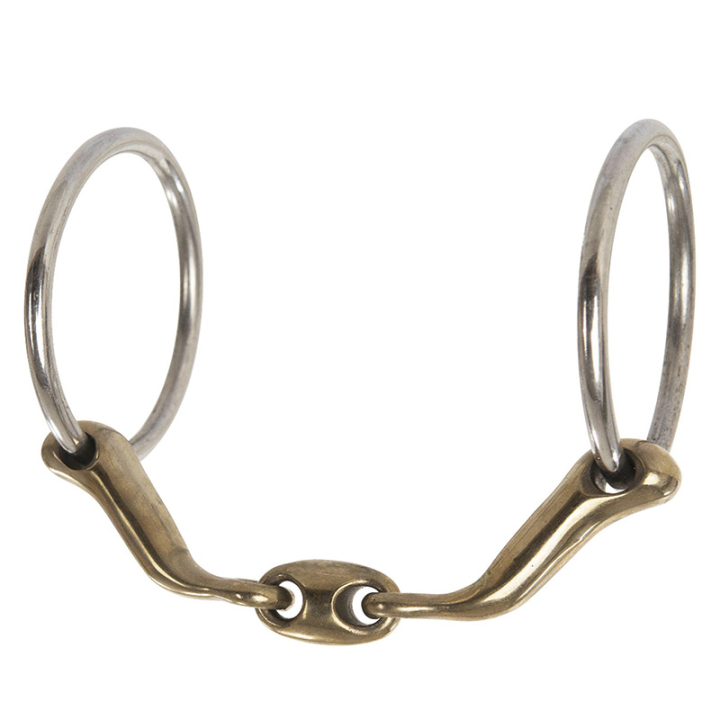 Anatomisch geformtes Dreiteiliges Gebiss in der Gruppe Pferdezubehör & Pferdebedarf / Gebisse / Wassertrensen bei Equinest (422110_r)