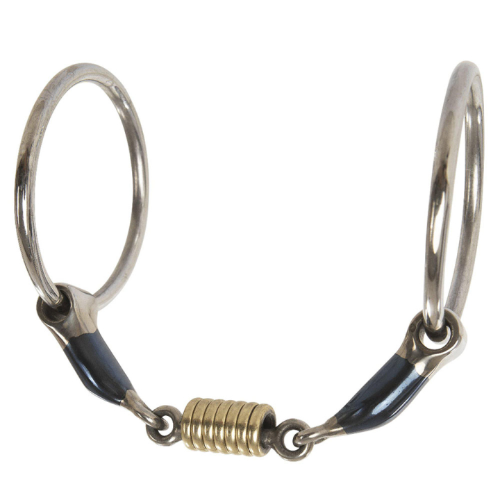 Dreiteiliges Gebiss mit Rollen Sweet Iron in der Gruppe Pferdezubehör & Pferdebedarf / Gebisse / Wassertrensen bei Equinest (422611_r)