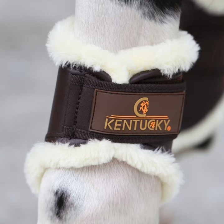 Gamaschen Leather Hind Short Braun in der Gruppe Pferdezubehör & Pferdebedarf / Beinschutz & Hufschutz  / Arbeitsgamaschen & Dressurgamaschen bei Equinest (4230505FBR_r)