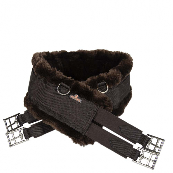 Sattelgurt Sheepskin Braun/Braun in der Gruppe Pferdezubehör & Pferdebedarf / Sattelgurte / Allroundgurte & Langgurte bei Equinest (4240155115BRBR_r)