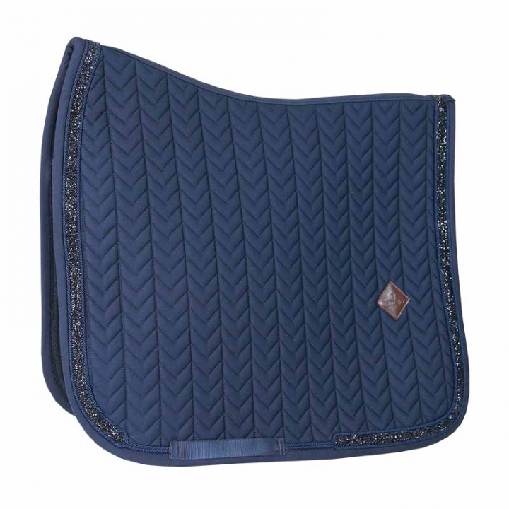 Dressurschabracke Glitzer Stein Marineblau in der Gruppe Pferdezubehör & Pferdebedarf / Schabracken / Dressurschabracken bei Equinest (42581DrMa_r)