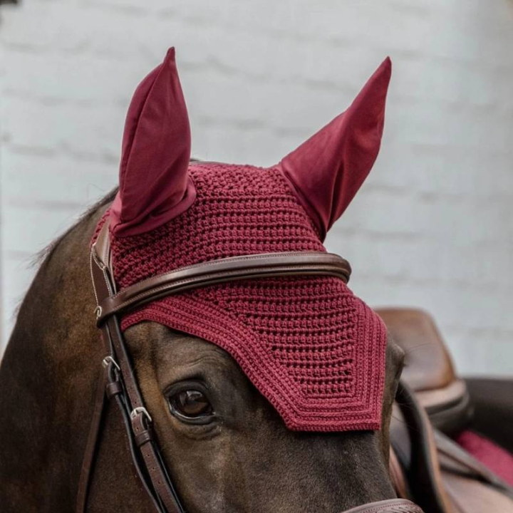 Fliegenhaube Wellington Weinrot in der Gruppe Pferdezubehör & Pferdebedarf / Fliegenhauben bei Equinest (4260817WRE)
