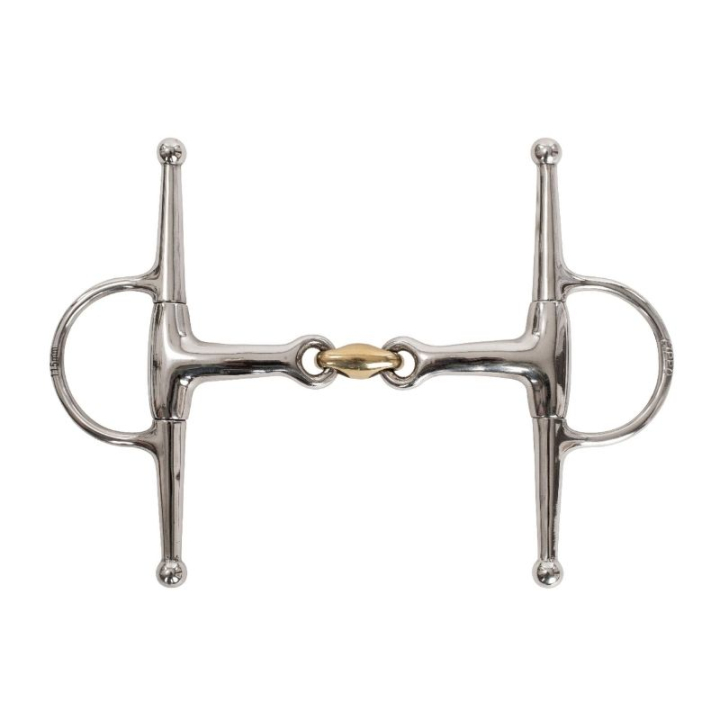 Fullcheek-Gebiss Doppelt gebrochenes Curved in der Gruppe Pferdezubehör & Pferdebedarf / Gebisse / Schenkeltrensen & Knebeltrensen bei Equinest (426105_r)