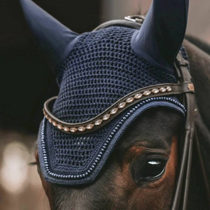 Haube Wellington Glitter Soundless Marineblau in der Gruppe Pferdezubehör & Pferdebedarf / Fliegenhauben bei Equinest (4261933FDNA_r)