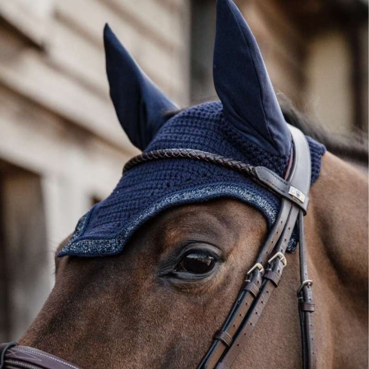 Haube Wellington Glitter Stone Marineblau in der Gruppe Pferdezubehör & Pferdebedarf / Fliegenhauben bei Equinest (4262433FDNA_r)