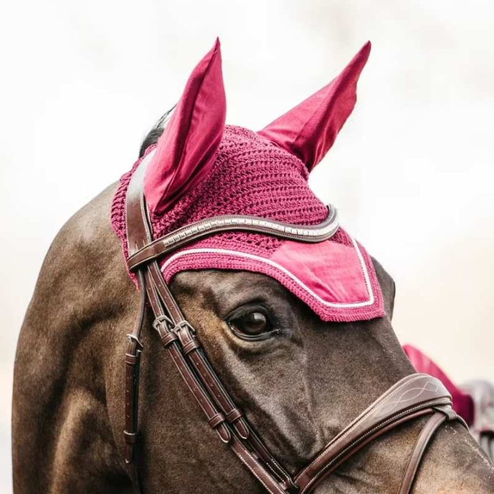 Haube Wellington Velvet Fuchsia in der Gruppe Pferdezubehör & Pferdebedarf / Fliegenhauben bei Equinest (4262616FFU_r)