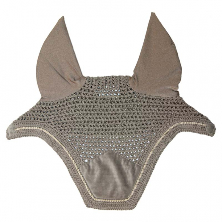 Fliegenhaube Wellington Basic Samt Beige in der Gruppe Pferdezubehör & Pferdebedarf / Fliegenhauben bei Equinest (4262808BE)