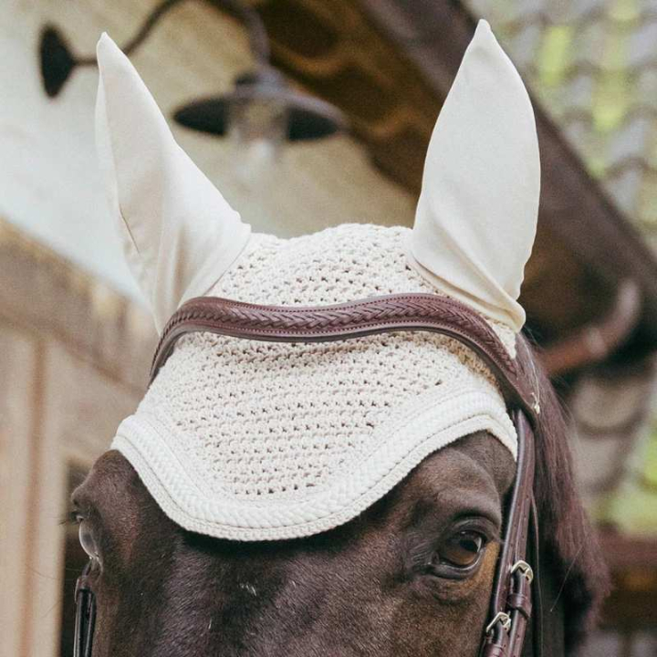 Haube Wellington Plaited Cord Beige in der Gruppe Pferdezubehör & Pferdebedarf / Fliegenhauben bei Equinest (4265932FBE_r)