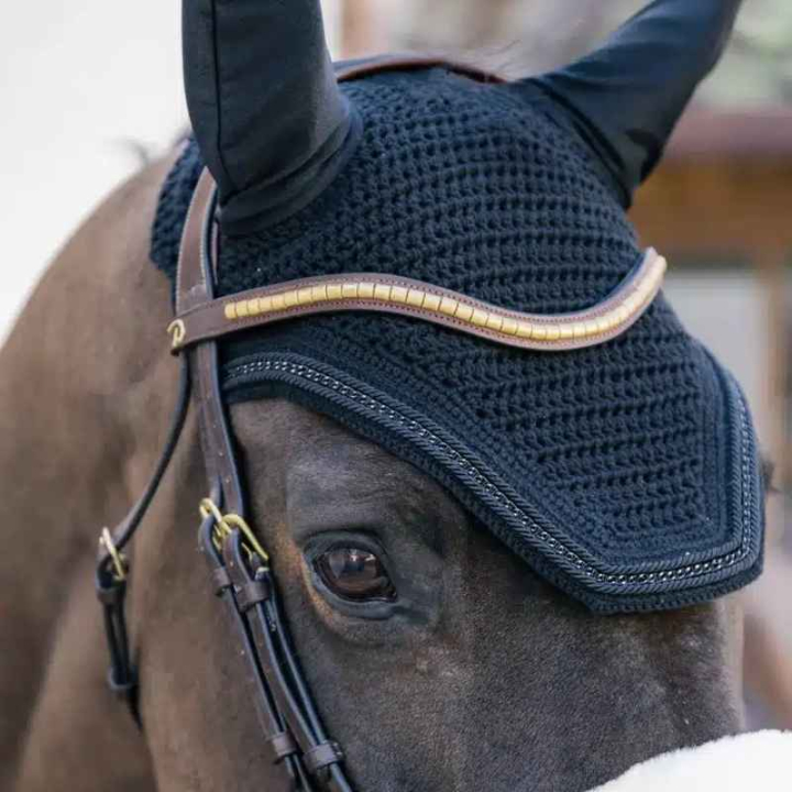 Haube Wellington Metal Chain Soundless Schwarz in der Gruppe Pferdezubehör & Pferdebedarf / Fliegenhauben bei Equinest (4266201FBA_r)