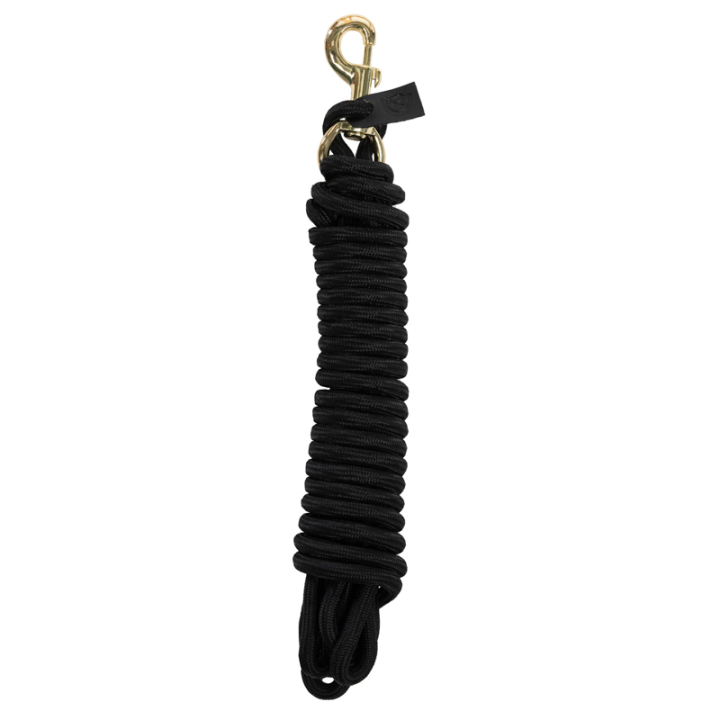Longierleine Basic Schwarz 8m in der Gruppe Pferdezubehör & Pferdebedarf / Halfter / Stoff- & Nylonhalfter bei Equinest (42668018BA-8)