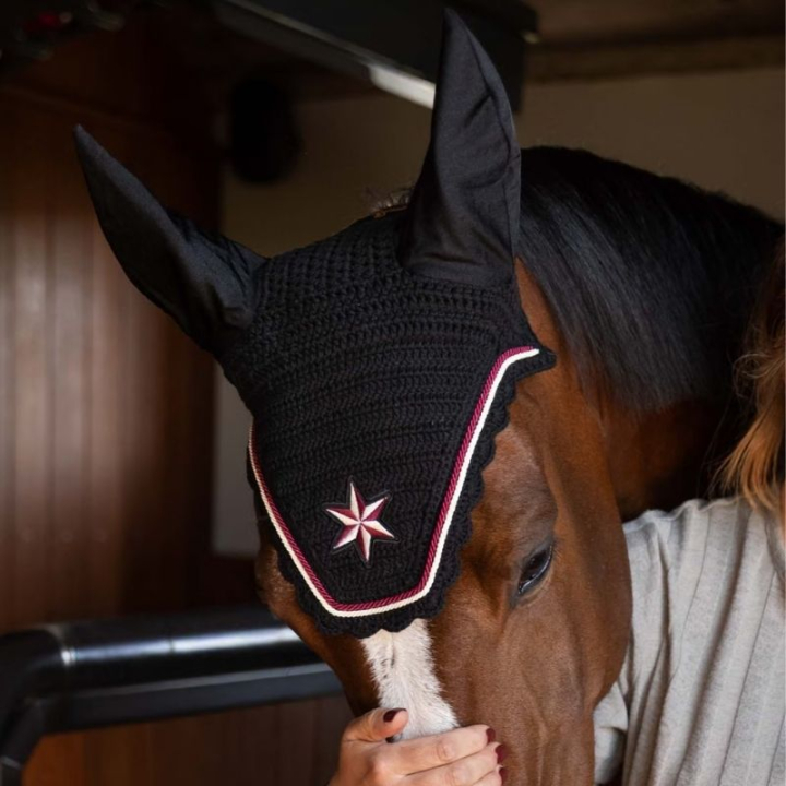 Haube Wellington Velari Schwarz in der Gruppe Pferdezubehör & Pferdebedarf / Fliegenhauben bei Equinest (4269601FBA_r)