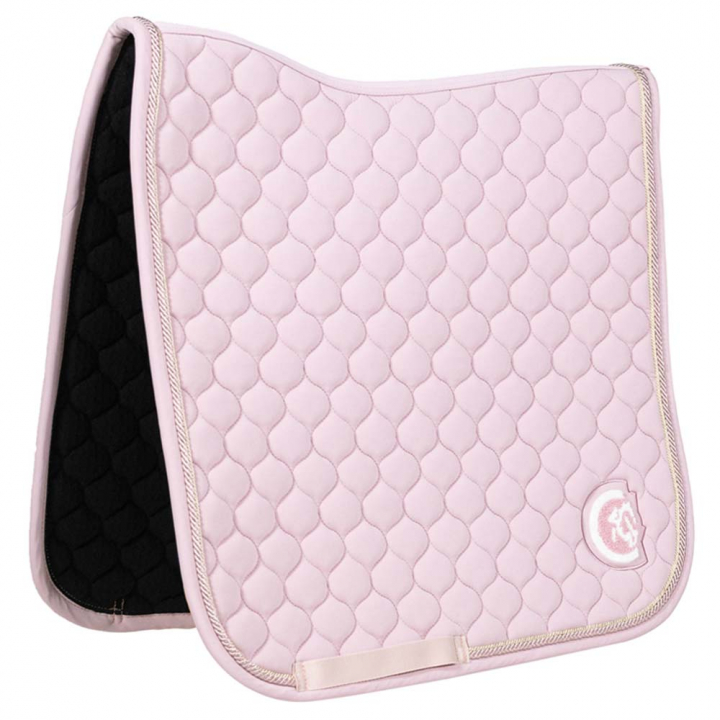 Dressurschabracke Onion Quilt 3D Logo Light Blassrosa in der Gruppe Pferdezubehör & Pferdebedarf / Schabracken / Dressurschabracken bei Equinest (4272850DRLPI_r)