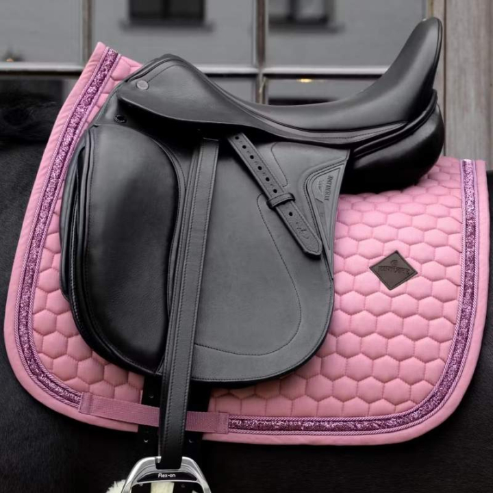 Dressurschabracke Glitter Band Rosa in der Gruppe Pferdezubehör & Pferdebedarf / Schabracken / Dressurschabracken bei Equinest (4273016DRPI_r)