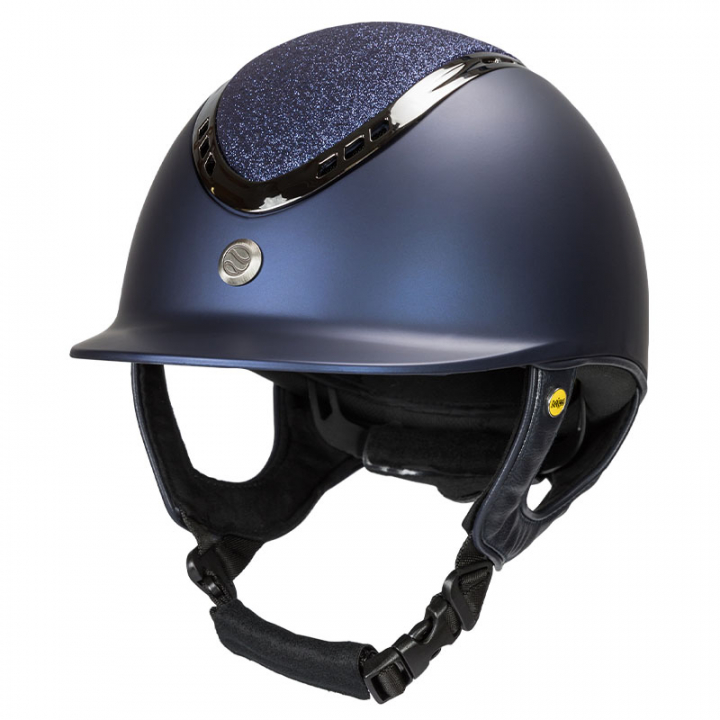 Reithelm EQ3 Pardus mit Schraube Smooth Top Glitzer Marineblau Sand in der Gruppe Reitausrüstung / Reithelme / MIPS-Reithelme bei Equinest (49460301NA)