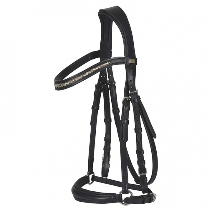 Trense mit Zügeln Cryll 20.1 HG Schwarz in der Gruppe Pferdezubehör & Pferdebedarf / Zaumzeug & Stirnriemen / Trensen bei Equinest (501602001BA)