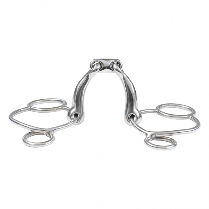 Doppelt gebrochenes Gebiss Curved 2,5-Ring HG in der Gruppe Pferdezubehör & Pferdebedarf / Gebisse / Pessoa Gebisse bei Equinest (502011524SI)