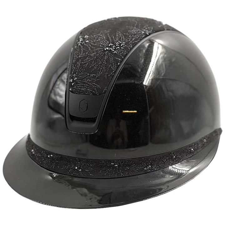 Reithelm Miss Shield 2.0 Glossy Spring Flower Matt Trim Schwarz in der Gruppe Reitausrüstung / Reithelme / Sonnenblende bei Equinest (50248BLACKBLACBA_r)
