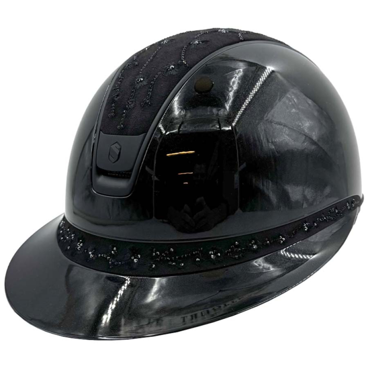 Reithelm Miss Shield 2.0 Glossy Cherry Blossom Matt Trim Schwarz in der Gruppe Reitausrüstung / Reithelme / Sonnenblende bei Equinest (50348BLACKBLACBA_r)