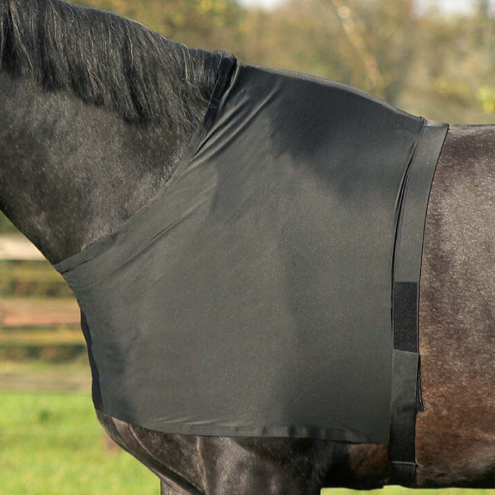 Schultergamaschen Elastic Schwarz in der Gruppe Pferdedecken / Pferdedecken-Zubehör / Brustschutz & Schulterschutz bei Equinest (5106ZWLBA_r)