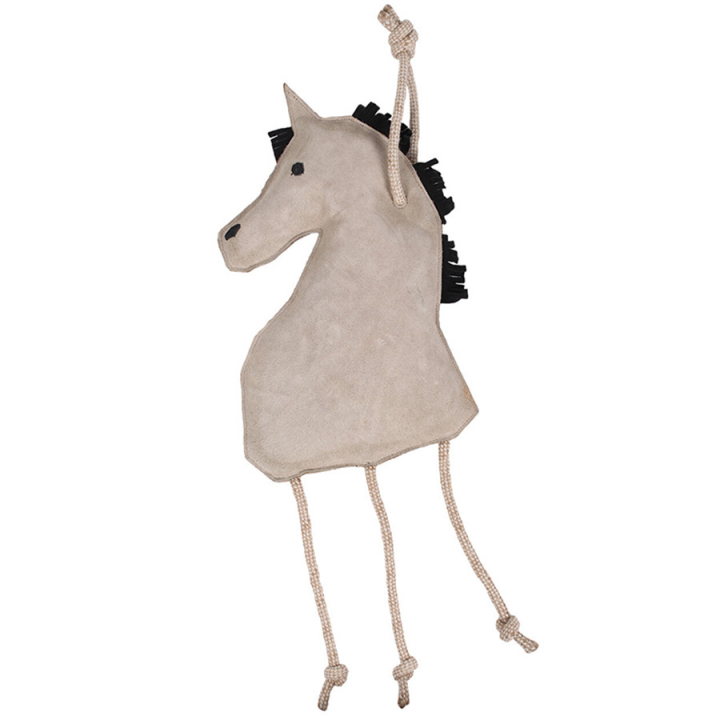 Pferdespielzeug Pferd aus Leder ECO Hellgrau in der Gruppe Stall & Weide / Pferdespielzeug bei Equinest (5190GR)