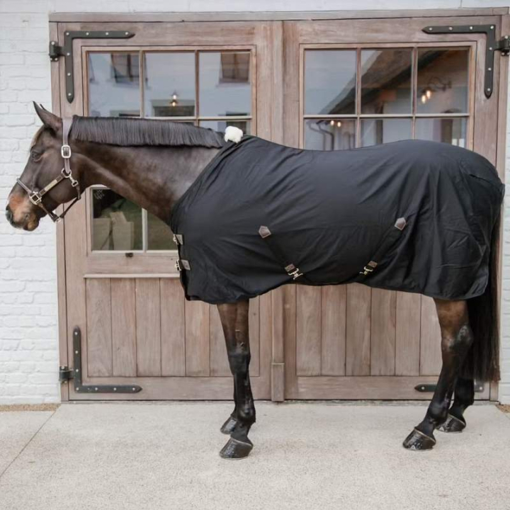 Baumwolldecke Schwarz in der Gruppe Pferdedecken / Stalldecken bei Equinest (52115Sv_r)