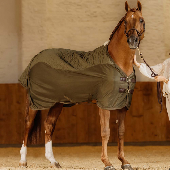 Transport Decke Combo Cooler Fleece Grün in der Gruppe Pferdedecken / Abschwitzdecken bei Equinest (52128PGN_r)