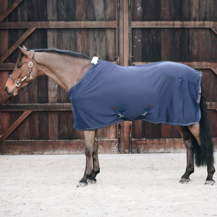 Abschwitzdecke Fleece Marineblau in der Gruppe Pferdedecken / Abschwitzdecken bei Equinest (52145Ma_r)