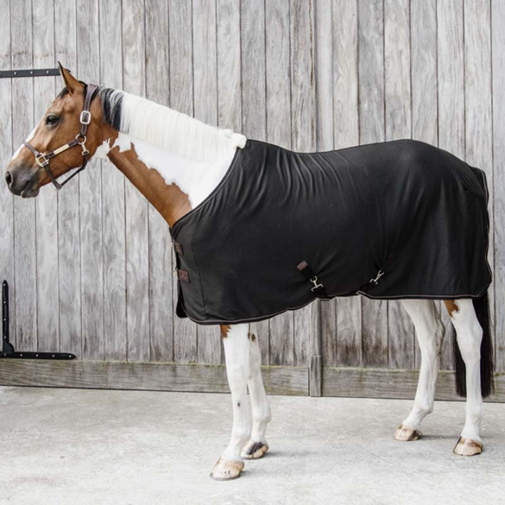 Abschwitzdecke Fleece Schwarz in der Gruppe Pferdedecken / Abschwitzdecken bei Equinest (52145Sv_r)