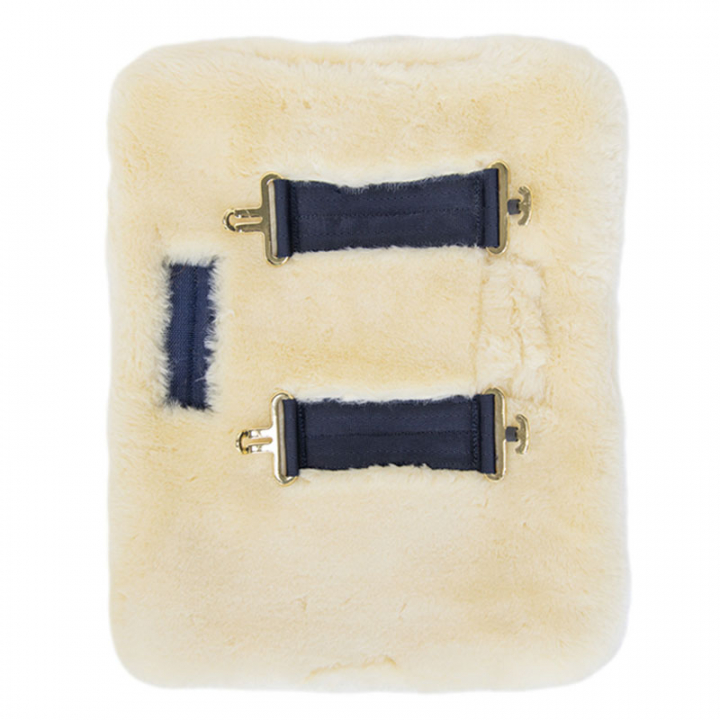 Brusterweiterung Vegan Sheepskin 2 Buckles Natur in der Gruppe Pferdedecken / Pferdedecken-Zubehör bei Equinest (52184NAT-2)