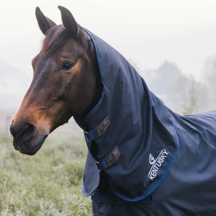 Hals All Weather Waterproof Comfort 100g Marineblau in der Gruppe Pferdedecken / Halsteile bei Equinest (52218NA_r)