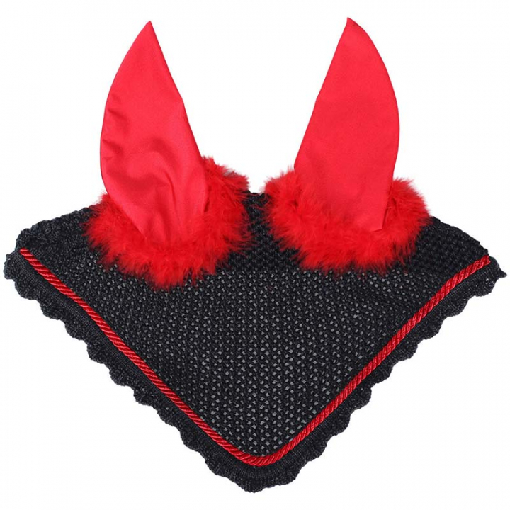 Fliegenhaube Halloween Devil Rot/Schwarz in der Gruppe Feiertage & Fasching bei Equinest (5318DEVRE)