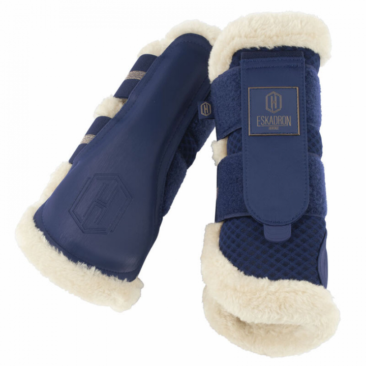 Brushing Boots Mesh Fauxfur Heritage Blau in der Gruppe Pferdezubehör & Pferdebedarf / Beinschutz & Hufschutz / Springgamaschen bei Equinest (555257663360BL_r)