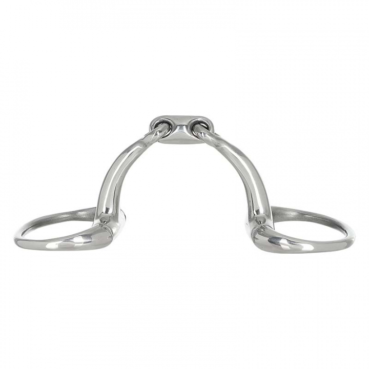 Doppelt gebrochenes Anir-Gebiss mit festen Ringen in der Gruppe Pferdezubehör & Pferdebedarf / Gebisse / Olivenkopfgebisse bei Equinest (55591SI)