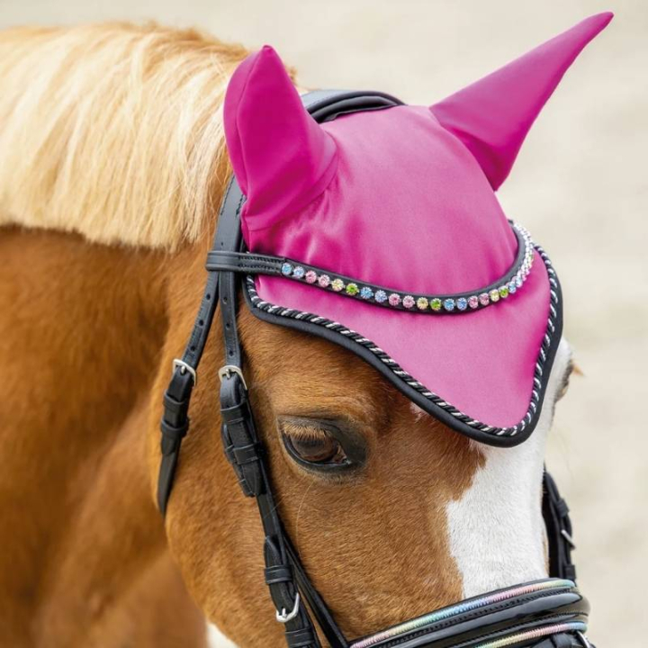 Haube Isalyn Rosa in der Gruppe Pferdezubehör & Pferdebedarf / Fliegenhauben bei Equinest (5719BLP1PI_r)