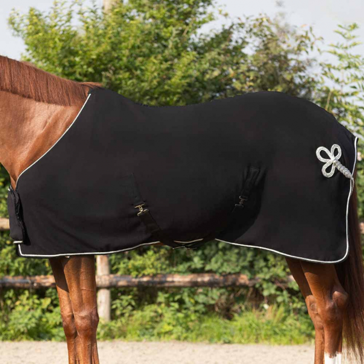 Fleecedecke Ornament Schwarz/Silber in der Gruppe Pferdedecken / Fleecedecken bei Equinest (6014BASI)