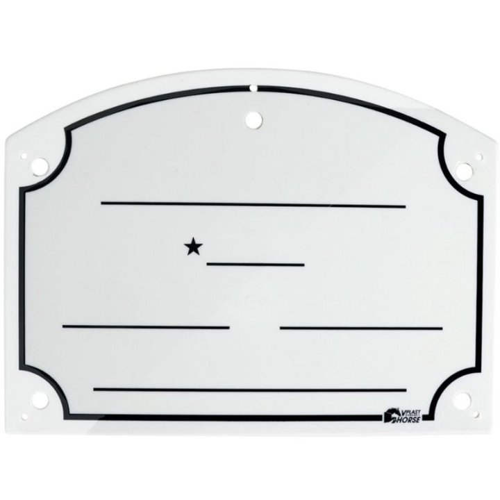 Boxenschild 20x27cm Silber in der Gruppe Stall & Weide / Stallzubehör / Weiteres Stallzubehör bei Equinest (601663SI)