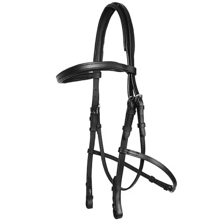 Hackamore Zügel HS Schwarz in der Gruppe Pferdezubehör & Pferdebedarf / Zaumzeug & Stirnriemen / Hackamore & Gebisslose Trensen bei Equinest (602033BA_r)