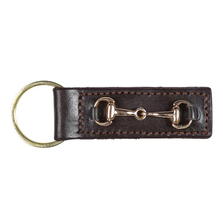 Schlüsselanhänger HS Bett Braun/Gold in der Gruppe Reitbekleidung / Accessoires bei Equinest (603392GD)