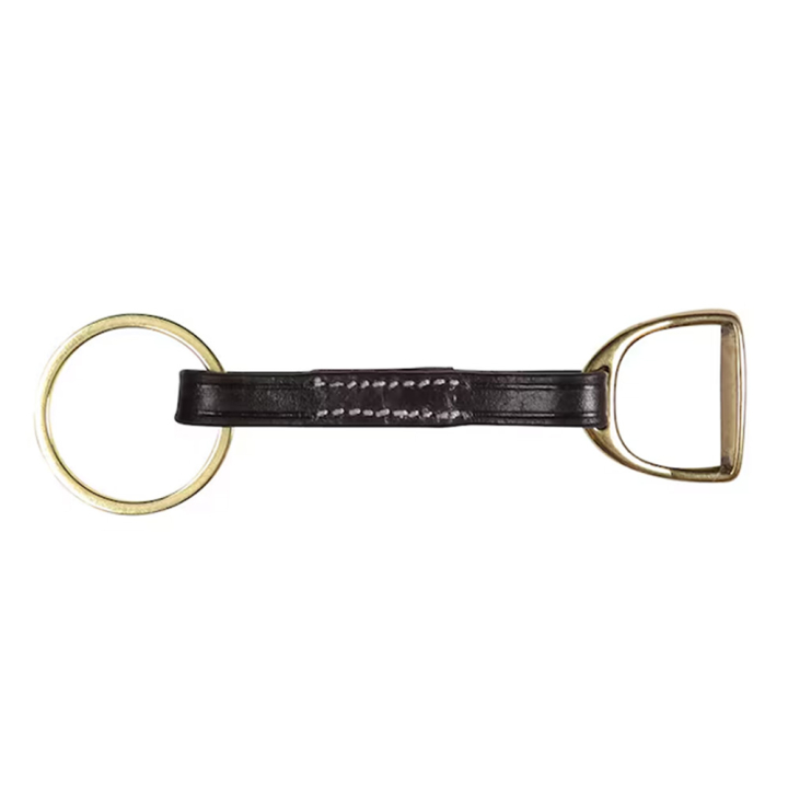 Schlüsselanhänger HS Stigbygel Braun/Gold in der Gruppe Reitbekleidung / Accessoires bei Equinest (603394BAGO)