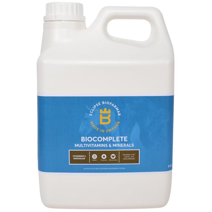BioComplete 2,5L in der Gruppe Zusatzfutter & Ergänzungsfuttermittel / Zusatzfutter für Pferde / Vitamine & Mineralstoffe bei Equinest (603411)