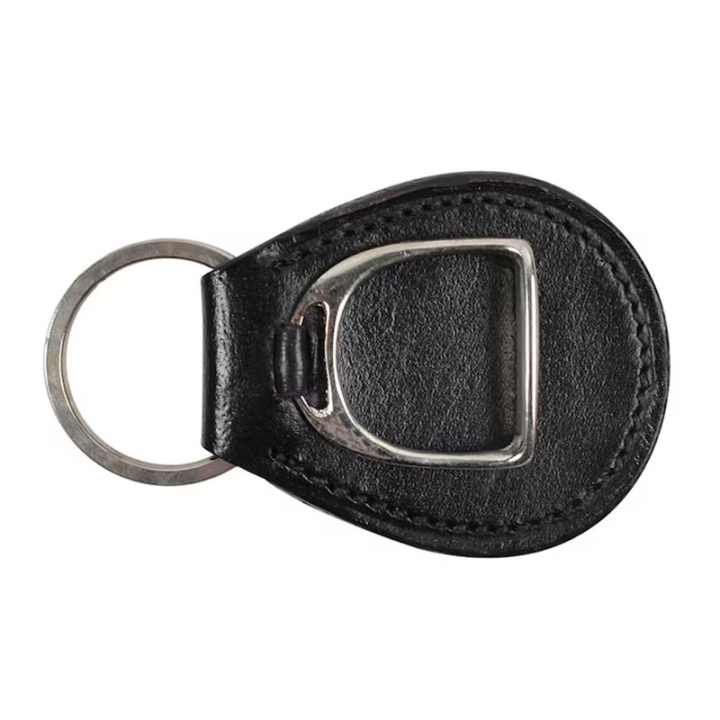 Schlüsselanhänger HS Stirrup Plate Schwarz/Silber in der Gruppe Reitbekleidung / Accessoires bei Equinest (603524BASI)
