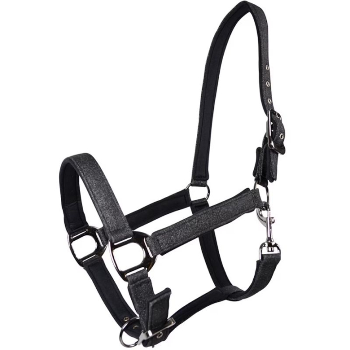 Halfter HS Tindra Schwarz in der Gruppe Pferdezubehör & Pferdebedarf / Halfter / Stoff- & Nylonhalfter bei Equinest (603607BA_r)