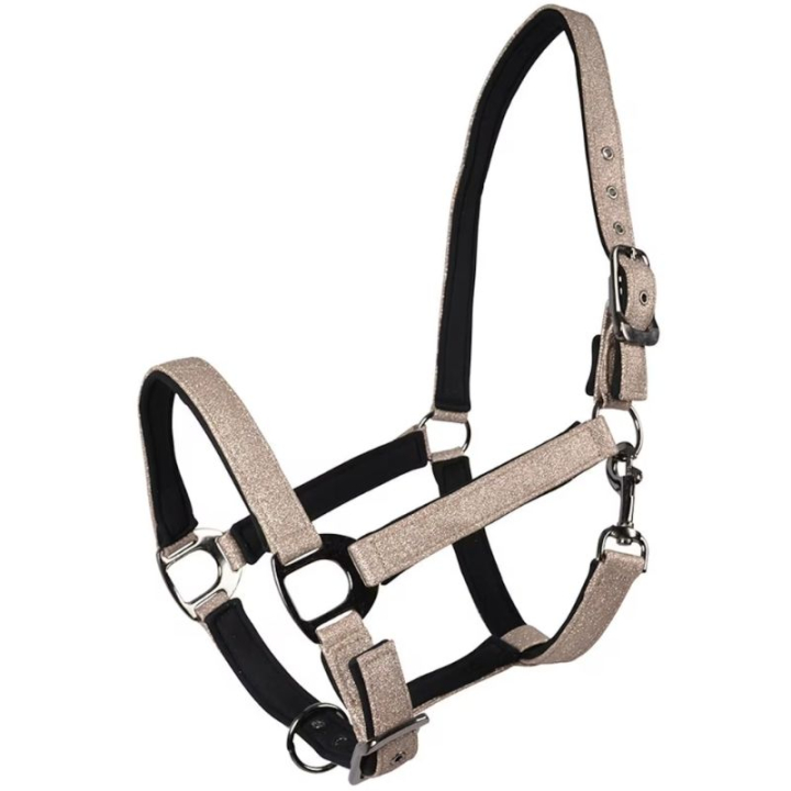 Halfter HS Tindra Gold in der Gruppe Pferdezubehör & Pferdebedarf / Halfter / Stoff- & Nylonhalfter bei Equinest (603610GD_r)