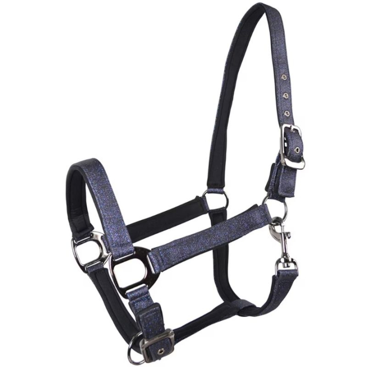 Halfter HS Tindra Marineblau in der Gruppe Pferdezubehör & Pferdebedarf / Halfter / Stoff- & Nylonhalfter bei Equinest (603613NA_r)