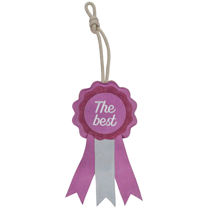 Pferdespielzeug HS Preisrosette The Best Rosa in der Gruppe Stall & Weide / Pferdespielzeug bei Equinest (604084PI)